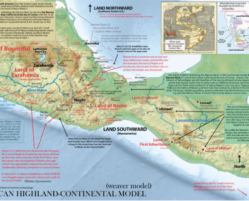 Book of Mormon Geography Continental Model